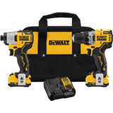 DeWalt 12V MAX Li-Ion Drill & Impact Cordless Tool Combo Kit; Mfg #DCK221F2