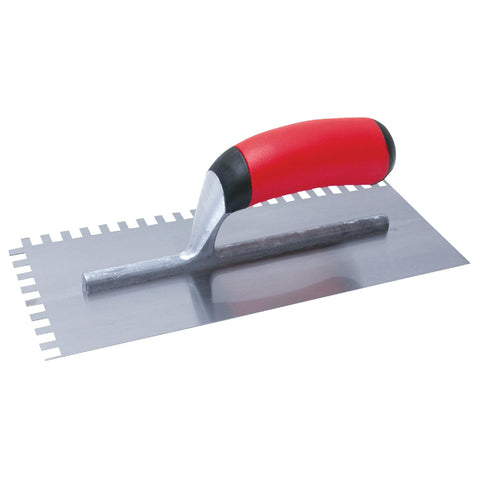 QLT Notched Trowel w/Soft Grip; Mfg #15671