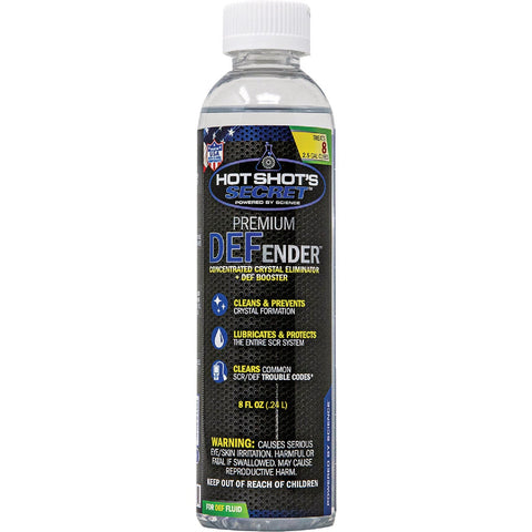 Hot Shot's Secret 8 Oz. DEFender Crystal Eliminator & DEF Booster; Mfg #DEFA8Z