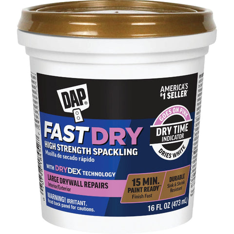 DAP Fast Dry Ready to Use Spackling; Mfg #7079818450
