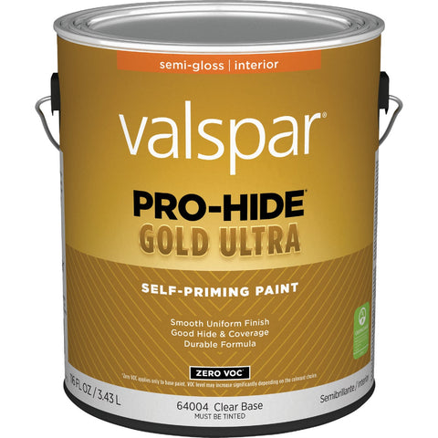 Valspar Pro-Hide Gold Ultra Zero VOC Latex Semi-Gloss Interior Wall Paint; Mfg #028.0064004.007