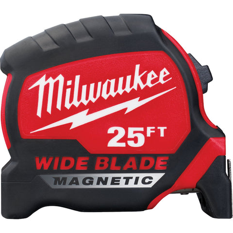 Milwaukee Wide Blade Magnetic Tape Measure; Mfg #48-22-1225M