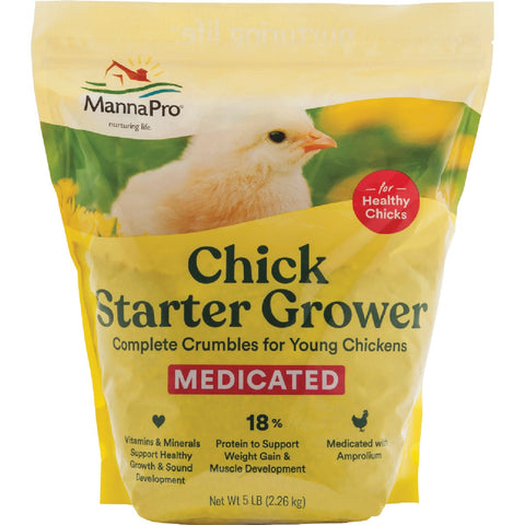 Manna Pro Chick Starter Medicated Crumbles; Mfg #1000197