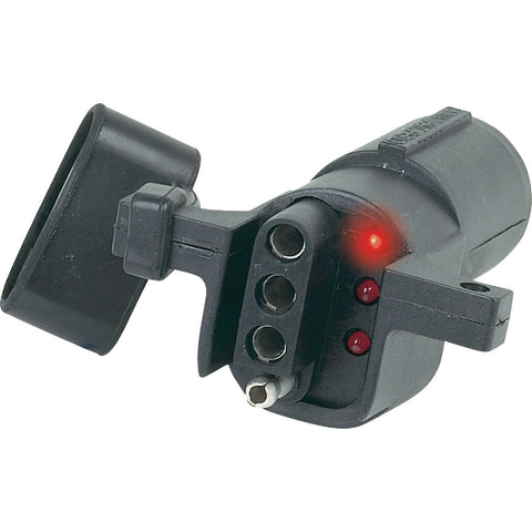 Hopkins 6-Round to 4-Flat LED Test Adapter; Mfg #47325