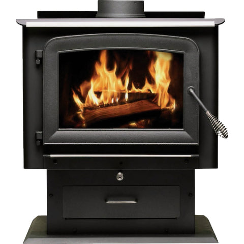 US Stove Ashley 2500 Sq. Ft. Pedestal Wood Stove; Mfg #AW2520E-P