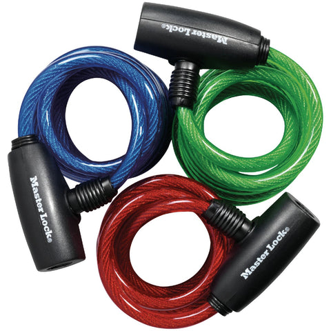 Master Lock Cable Keyed Bicycle Lock; Mfg #8127TRI