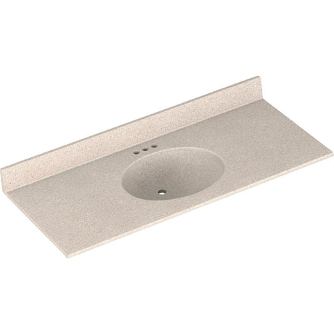Bertch Oasis Vanity Top with Oval Bowl; Mfg #OL-9-2-NOB4922M