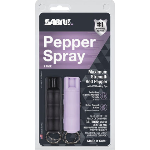 Sabre Self-Defense Pepper Spray with Hard Case; Mfg #HC-23OC-2