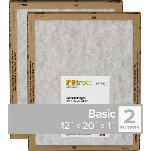 Filtrete Residential MPR Flat Panel Furnace Filter; Mfg #FPL19-2PK-24