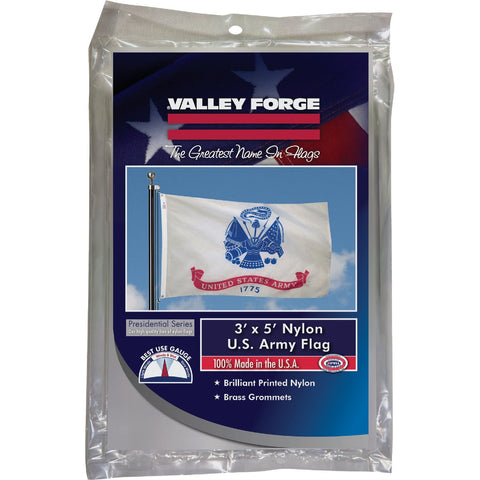 Valley Forge 3 Ft. x 5 Ft. Military Flag; Mfg #BTUSAM3