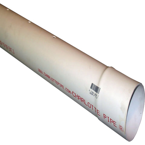 Charlotte Pipe Perforated PVC Drain & Sewer Pipe (2-Row); Mfg #PVC 30030P 0800