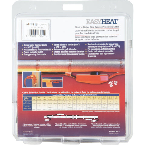 Easy Heat Pipe Heating Cable; Mfg #AHB115A