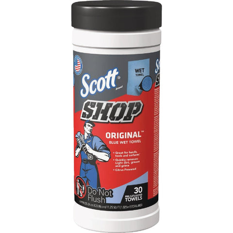 Scott Shop Original Blue Wet Towel; Mfg #56418