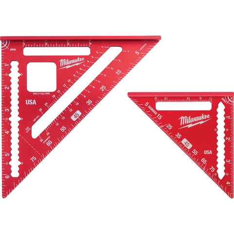 Milwaukee Tool Aluminum Rafter Square & Trim Square Kit; Mfg #MLSQ070P