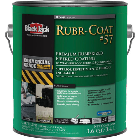 Black Jack Rubr-Coat 57 Fibered Foundation & Roof Coating; Mfg #6080-9-34