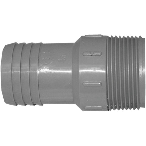 Boshart Male Insert Polypropylene Hose Adapter; Mfg #UPPA-12