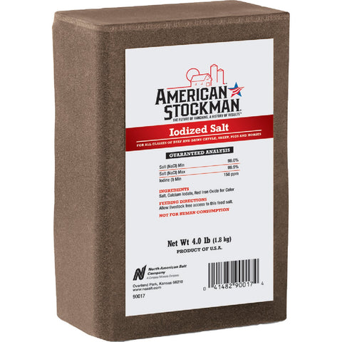 American Stockman Iodized Salt Block; Mfg #90017