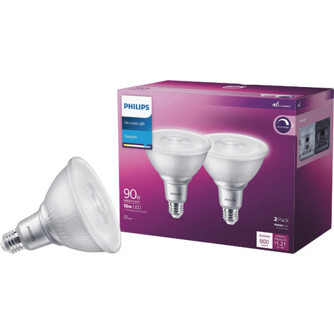 Philips PAR38 Medium Dimmable LED Floodlight Light Bulb; Mfg #568444
