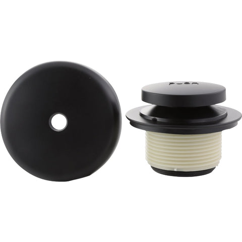 Danco Touch-Toe Matte Black Tub Drain Trim Kit with Overflow; Mfg #9D00011081