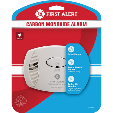First Alert Plug-In Carbon Monoxide Alarm; Mfg #1039730