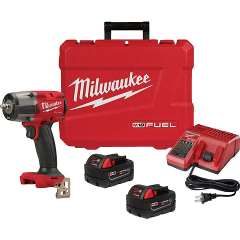 Milwaukee Tool 18V Mid-Torque Impact Wrench w/ Friction Ring Kit; Mfg #2960-22R