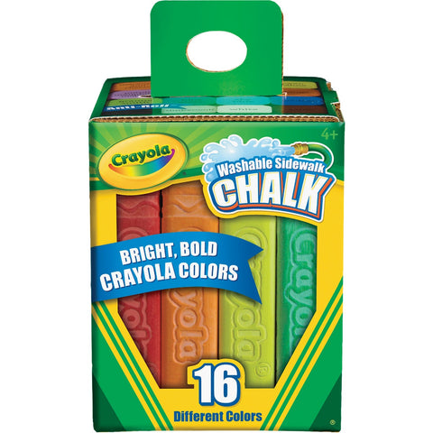 Crayola Washable Sidewalk Chalk; Mfg #51-2016
