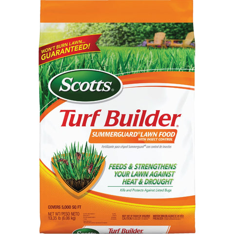 Scotts Turf Builder SummerGuard Lawn Fertilizer With Insecticide; Mfg #49013