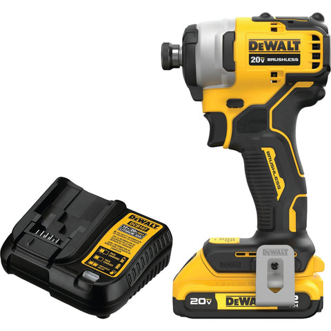 DEWALT ATOMIC 20V MAX Brushless Compact Cordless Impact Driver Kit; Mfg #DCF809D1