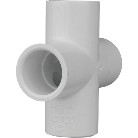 Charlotte Pipe Schedule 40 PVC Pipe Cross; Mfg #PVC 02410  0600HA