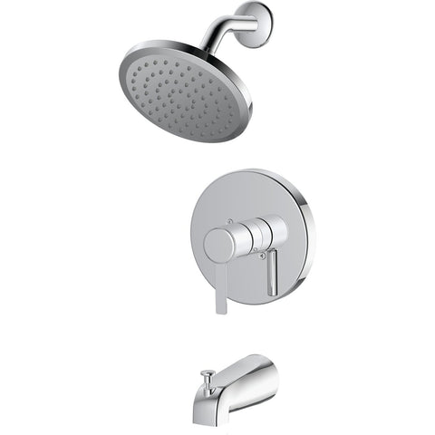 Home Impressions Single Handle Tub and Shower Faucet; Mfg #F1A1F507CP-JPA9