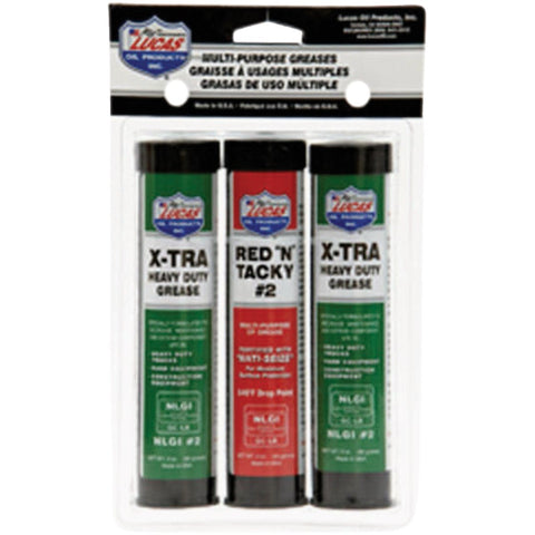 Lucas Oil 3 Oz. Grease Combo Pack; Mfg #LUCA10315