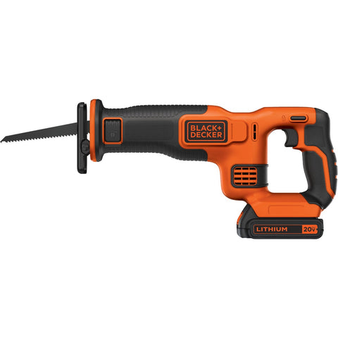 Black & Decker 20V MAX Lithium-Ion Cordless Reciprocating Saw Kit; Mfg #BDCR20C