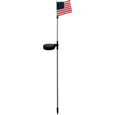 Alpine Solar USA Flag Garden Stake; Mfg #SLC192ABB