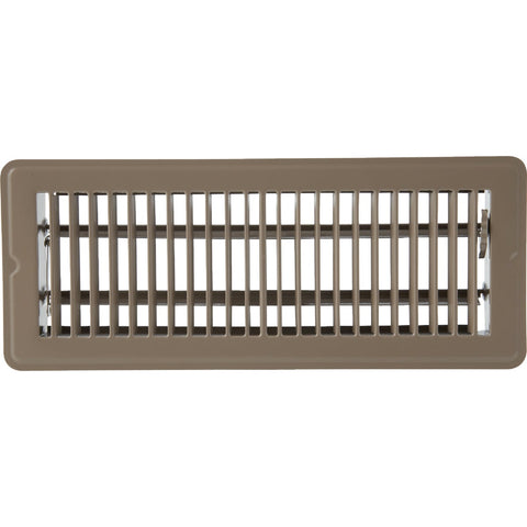 Home Impressions Steel Floor Register; Mfg #1FL0412BR-NH