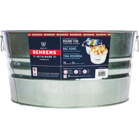 Behrens Galvanized Utility Tub; Mfg #2GS