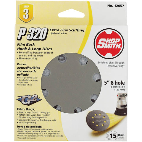 Gator 5 In. Hook & Loop Vented Sanding Disc; Mfg #9027