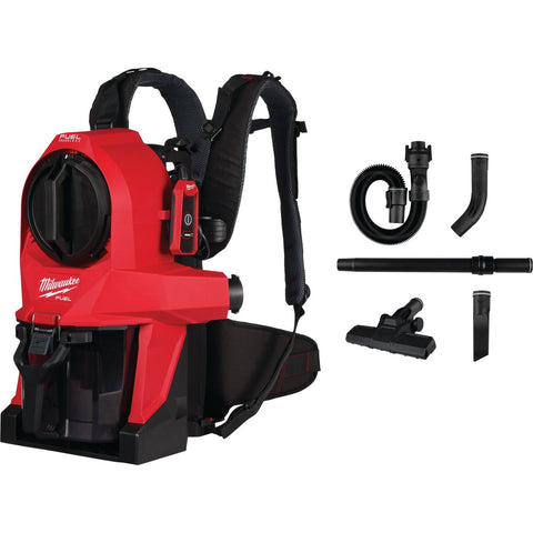 MILWAUKEE Red Backpack Vacuum; Mfg #0895-20