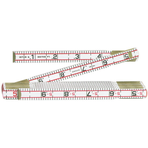 Lufkin Engineers Folding Rule Red End; Mfg #1066DN