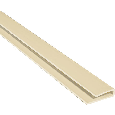 Palram Palclad 8 Ft. Almond PVC J End Cap Profile; Mfg #9027227
