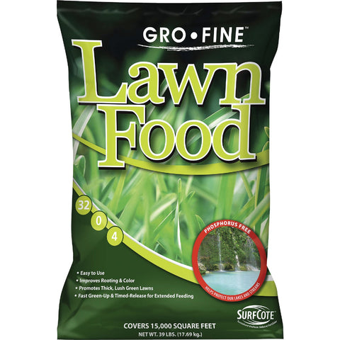 Gro-Fine Phosphorus Free Lawn Fertilizer; Mfg #GF58001