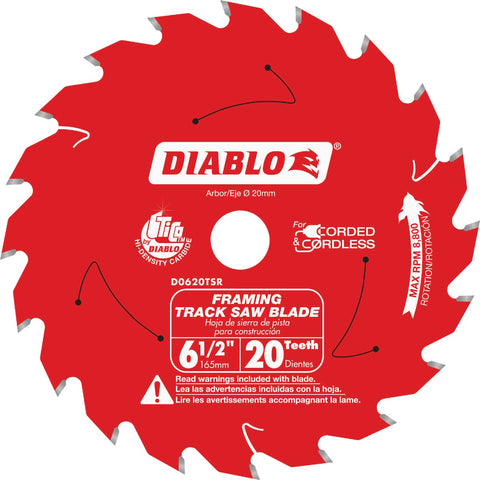 Diablo 6.5 Circular Saw Blade; Mfg #D0620TSR