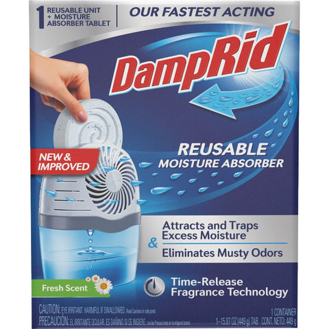 DampRid Spill Resistant Refillable Moisture Absorber; Mfg #FG96FSSB