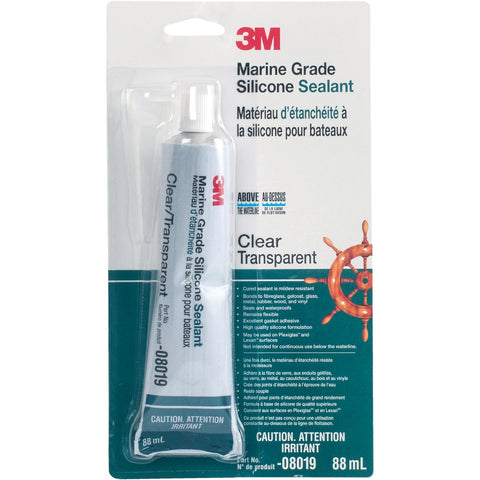 3M Marine Grade Mildew-Resistant Silicone Sealant; Mfg #08019