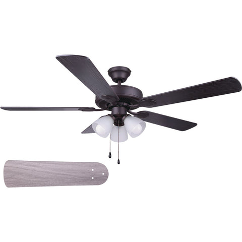 Home Impressions Villa 52 In. Ceiling Fan; Mfg #CF52VIL5ORB-B