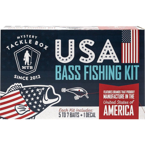 Mystery Tackle Box USA Bass Fishing Lure Kit; Mfg #15-10-MTB-10043A