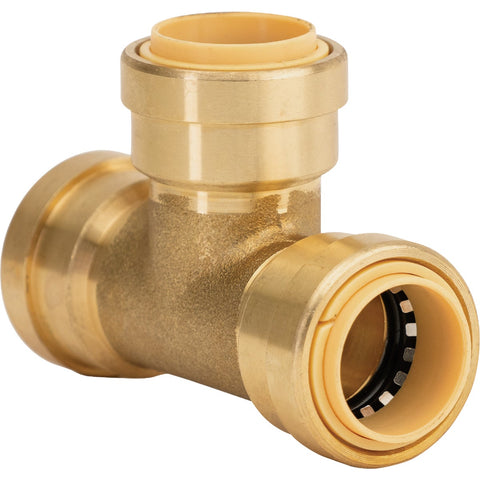 QuickFitting Push Brass Tee; Mfg #LF824R