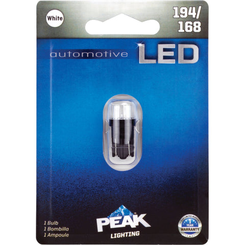 PEAK LED Mini Automotive Bulb; Mfg #194/168LED-BPP