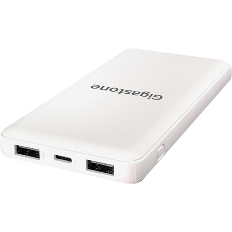 Gigastone 10,000 mAh Dual Output Power Bank; Mfg #GS-PB-7112W-R