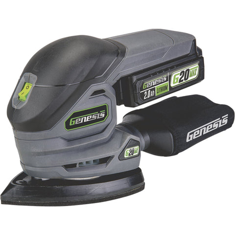 Genesis 20V Cordless Finish Sander Kit; Mfg #GLDS20B