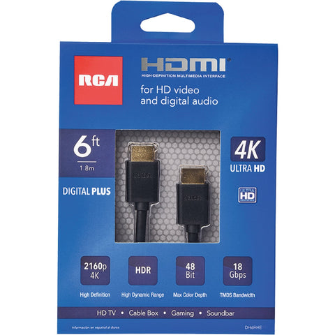RCA Digital Plus HDMI Cable; Mfg #DH6HHE